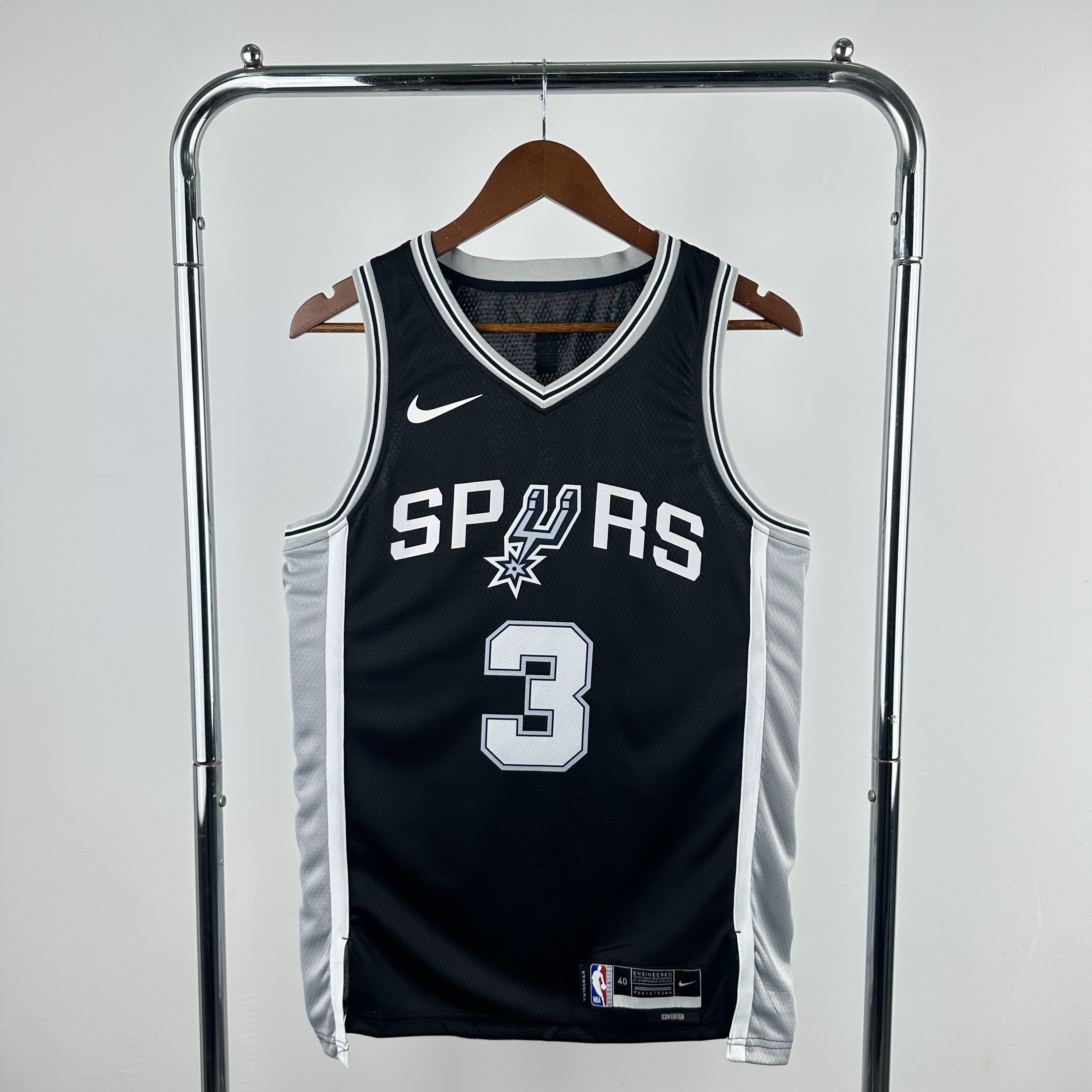Men San Antonio Spurs #3 Paul Black Season Nike 2025 NBA Jersey->san antonio spurs->NBA Jersey